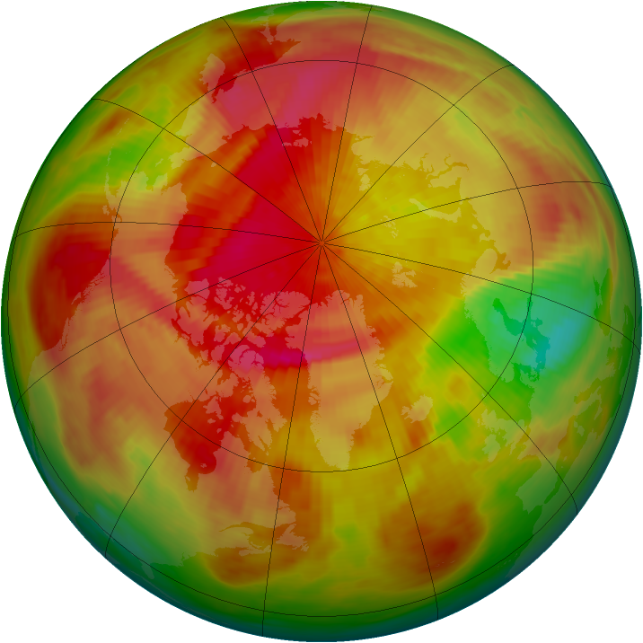 Arctic ozone map for 02 April 1982